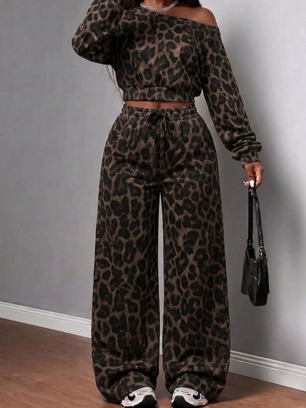 Multicolor Casual Women's Sweatshirt And Sweatpants Set